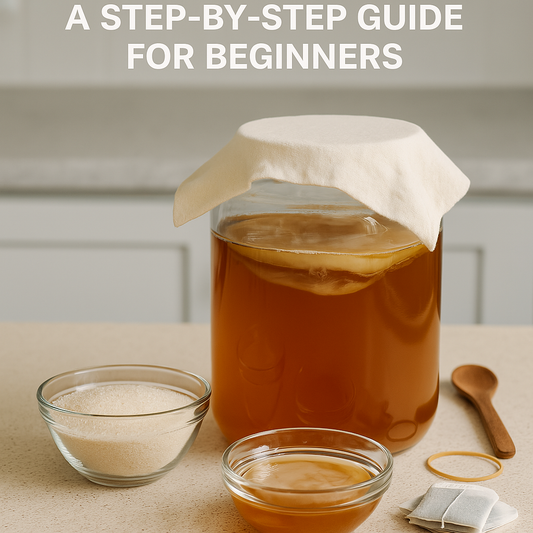 astep by step guide of how to make kombucha at home