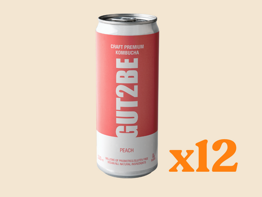 Kombucha Peach 12 pack
